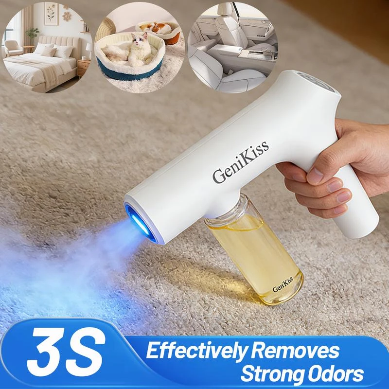 GeniKiss Nano Blue Light Probiotic Deodorizer Spray Kit